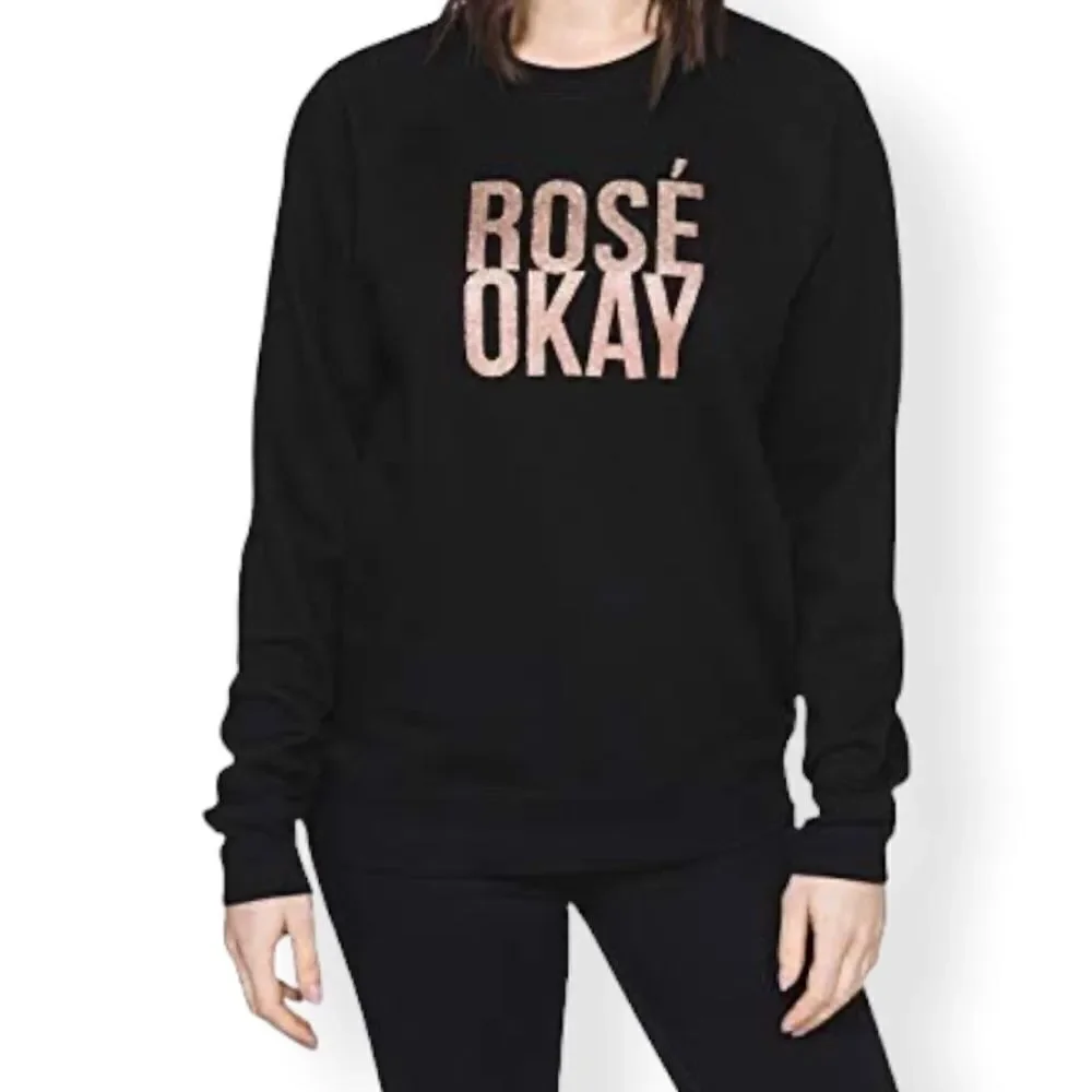Brunette The Label “Rose Okay” Classic Crewneck Sweatshirt